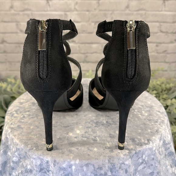 Kelly & Katie “Evie” Black Pointed Toe Strappy Stiletto Dress Heels WMS 9M🖤EUC - Picture 5 of 9
